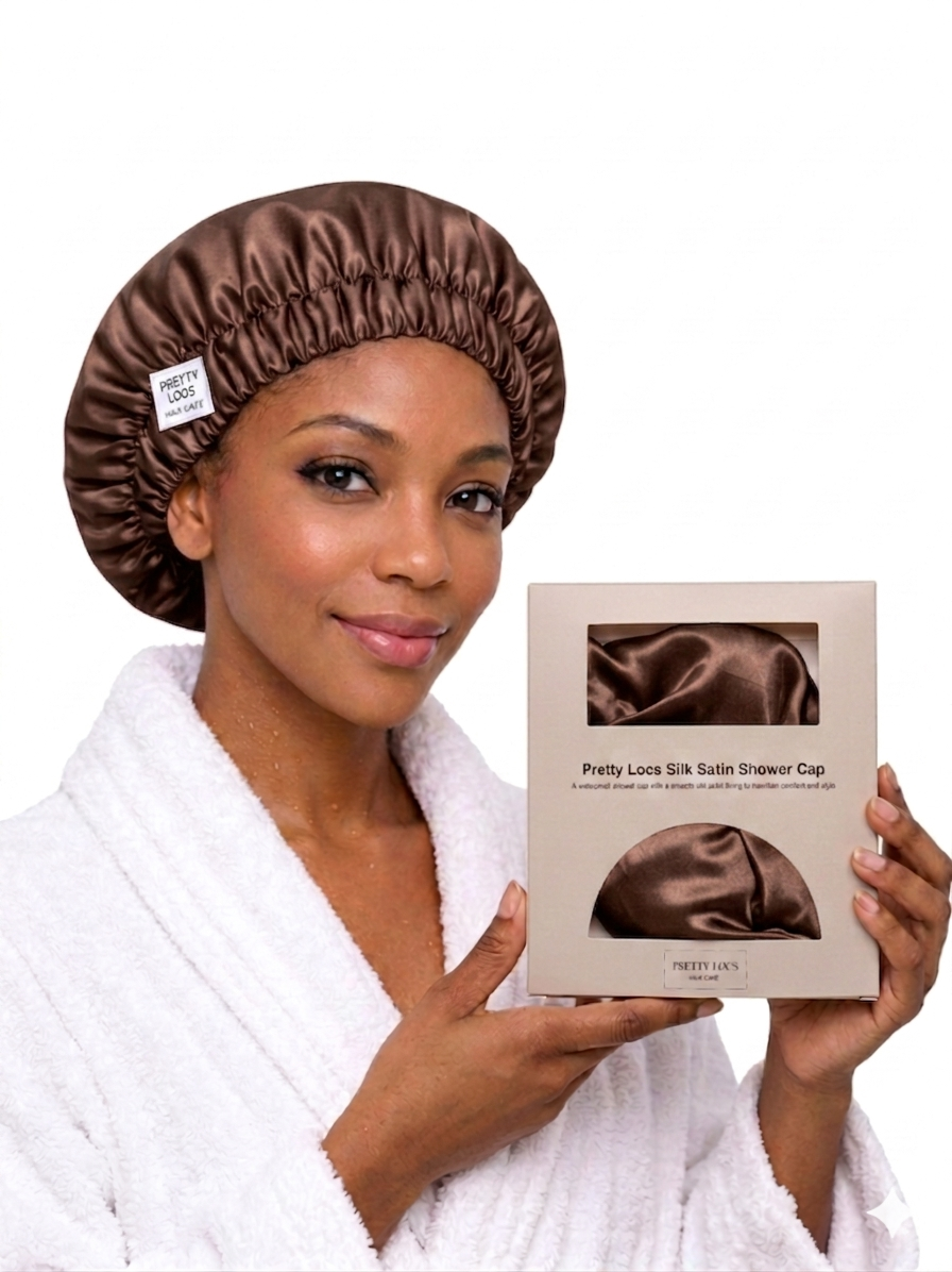Premium Silk Satin Shower Cap (Color Options)
