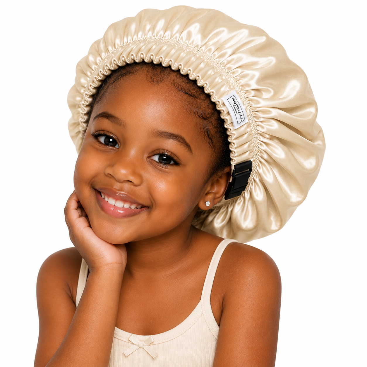Kids Silk Satin Hair Bonnet (Color Options)