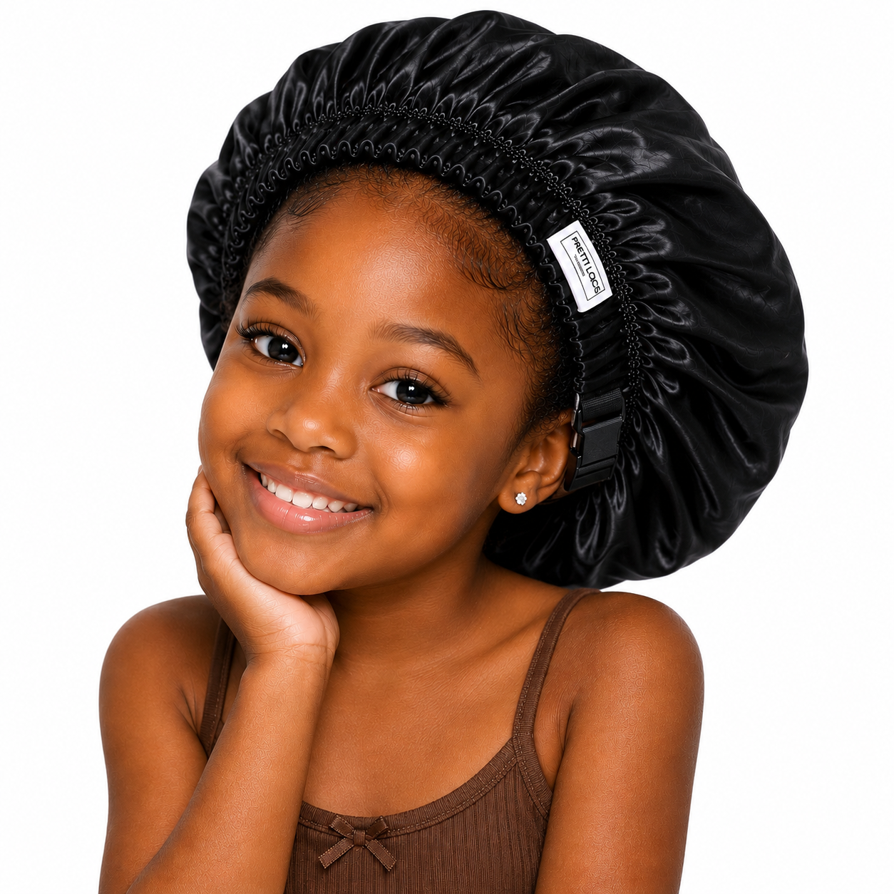 Kids Silk Satin Hair Bonnet (Color Options)